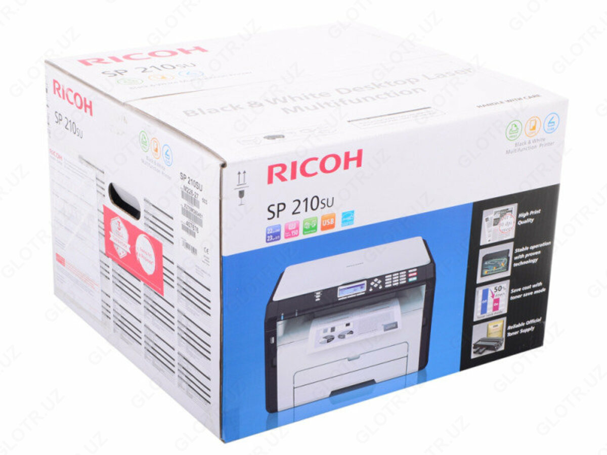 Как сканировать на принтере ricoh sp 210su